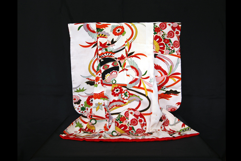 Miniature Kimono Kosode back side
