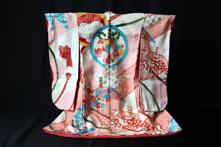 Miniature Kimono Kosode back side S-07