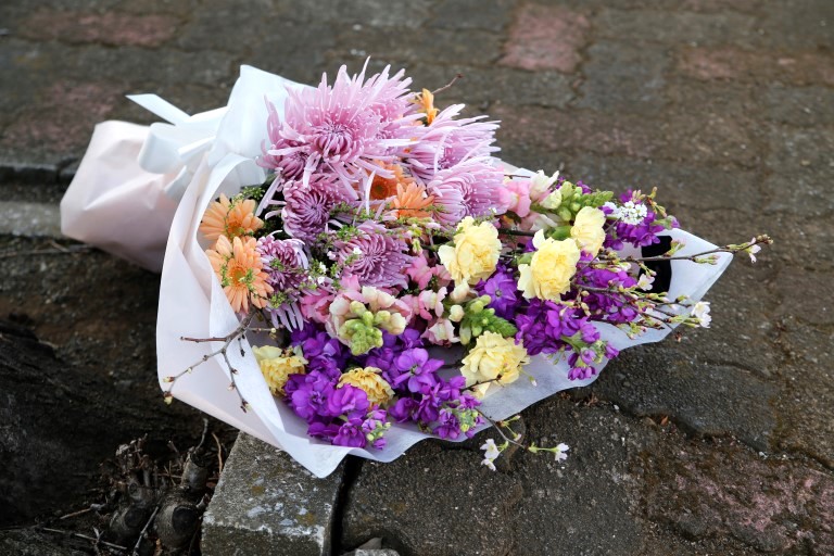 お見送りの花束　棺の上に載せるブーケ