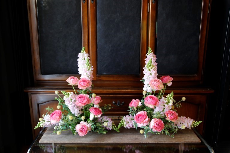 左右非対称のトライアンギュラーアレンジメント