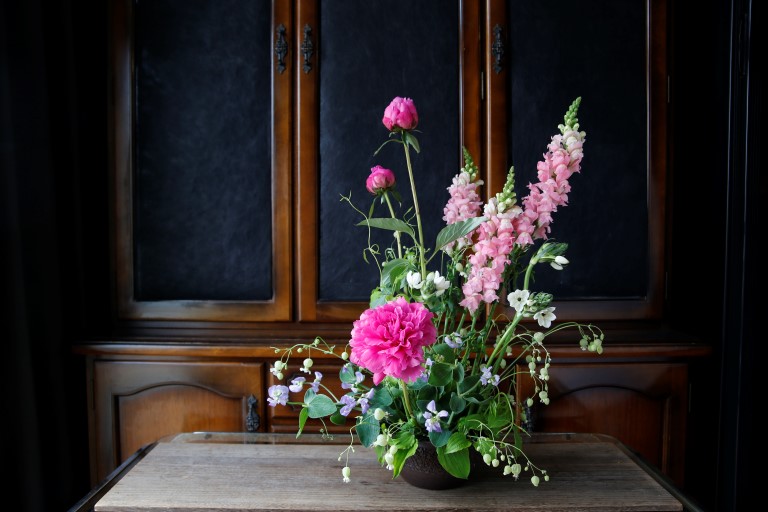 単一生長点　植生アレンジメント