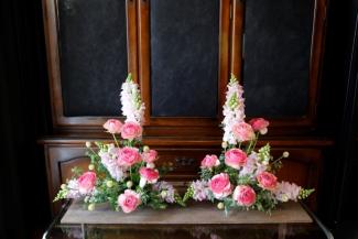 左右非対称のトライアンギュラーアレンジメント