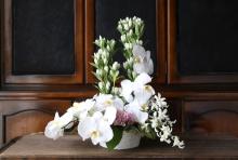 お悔　枕花　お供え　アレンジメント